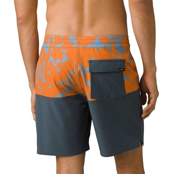 prAna On The Rocks 18.5" Faded Poppy Boardshort Size: 36 - Brand New NWT - Picture 2 of 4